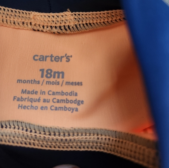 Carter's Orange and Blue Rashguards Swim Set - Picture 5 of 5